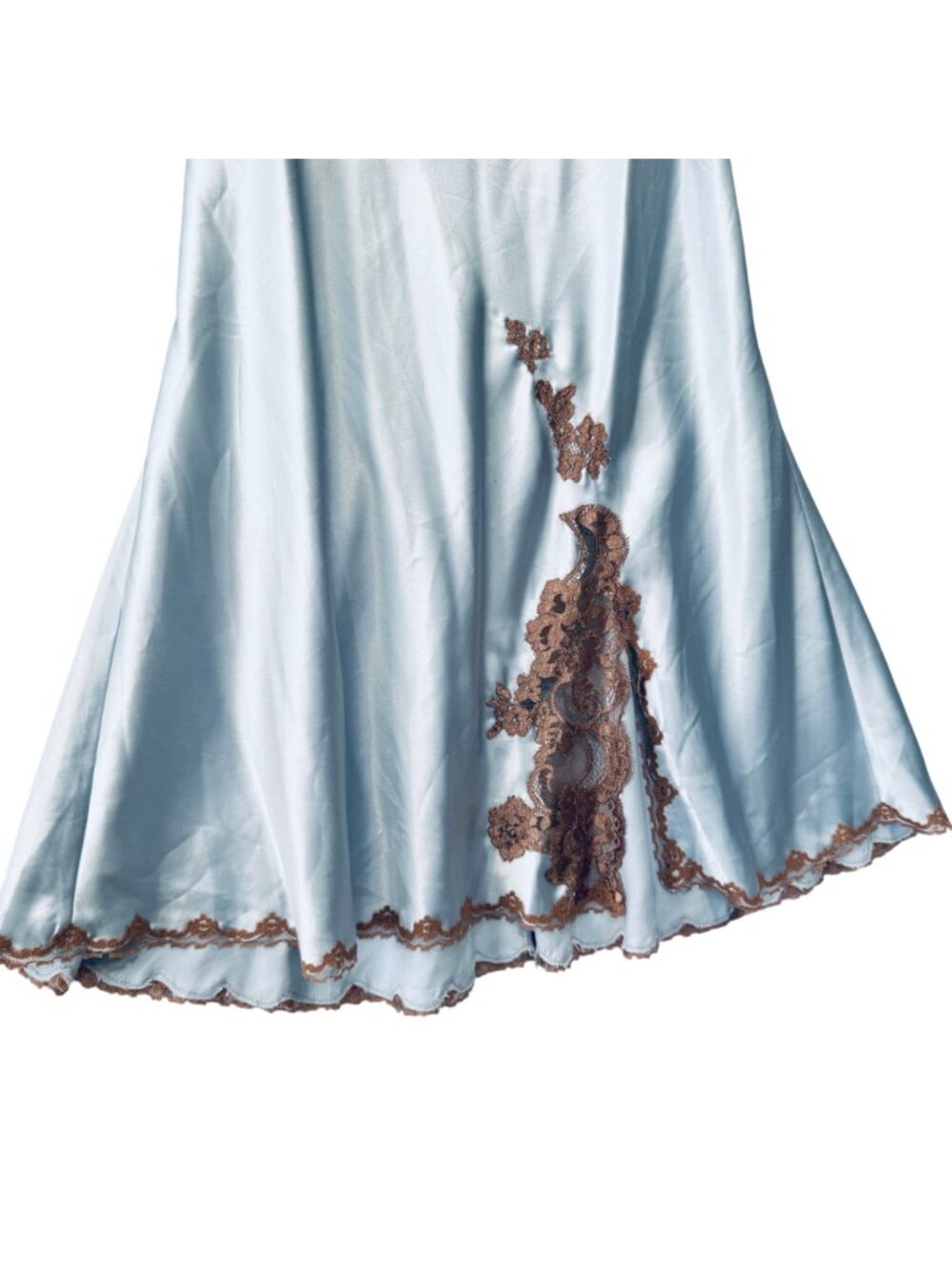 Victoria's Secret Very Sexy Slip Dress Baby Blue Tie Madison Beer Coquette L - Picture 2 of 8